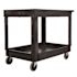 Rubbermaid Commercial Products 40 in. x 24 in. 2-Shelf Heavy-Duty Utility Cart with 4 in. Casters