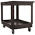 Rubbermaid Commercial Products 40 in. x 24 in. 2-Shelf Heavy-Duty Utility Cart with 4 in. Casters