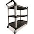 Rubbermaid Commercial Products 200 lbs. Holding Capacity Utility Cart with Swivel Casters in Black