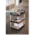 Rubbermaid Commercial Products 200 lbs. Holding Capacity Utility Cart with Swivel Casters in Black