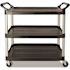 Rubbermaid Commercial Products 200 lbs. Holding Capacity Utility Cart with Swivel Casters in Black