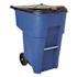 Rubbermaid Commercial Products Brute 95 Gal. Blue Rollout Recycling Trash Container with Lid