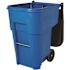 Rubbermaid Commercial Products Brute 95 Gal. Blue Rollout Recycling Trash Container with Lid