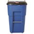 Rubbermaid Commercial Products Brute 95 Gal. Blue Rollout Recycling Trash Container with Lid