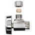 BrassCraft 1/2 in. Nominal Sweat Inlet x 3/8 in. O.D. Compression Outlet Brass 1/4-Turn Angle Ball Stop in Chrome