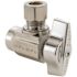 BrassCraft 1/2 in. Nominal Sweat Inlet x 3/8 in. O.D. Compression Outlet Brass 1/4-Turn Angle Ball Stop in Chrome
