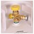 GAS 100 LB. STEEL LP CYLINDER, MULTIVALVE TYPE, GRAY