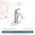 MOEN Eva Single Hole Single-Handle High-Arc Bathroom Faucet in Chrome