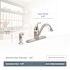 MOEN Camerist Lead Free 1-Handle Standard Kitchen Faucet with Spray in Chrome