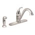 MOEN Camerist Lead Free 1-Handle Standard Kitchen Faucet with Spray in Chrome