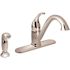 MOEN Camerist Lead Free 1-Handle Standard Kitchen Faucet with Spray in Chrome