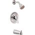 CLEVELAND FAUCET GROUP Cornerstone Single-Handle 1 Spray Setting Tub and Shower Faucet in Chrome