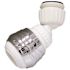 Bubble Stream Wave 1.5 GPM 15/16 in. x 55/64 in. - 27 Regular Dual Thread Double Swivel Spray Aerator, White/Chrome