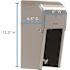 Compact Stainless Vertical Double Roll Toilet Paper Dispenser