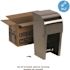 Compact Stainless Vertical Double Roll Toilet Paper Dispenser