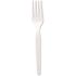 DIXIE Medium Weight Polystyrene Forks in White (1000 Per Case)