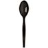 Dixie Ultra SmartStock Series-O Medium-Weight Black Disposable Polystyrene Plastic Combo Spoons, Utensils(960 per case)
