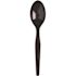 Dixie Ultra SmartStock Series-O Medium-Weight Black Disposable Polystyrene Plastic Combo Spoons, Utensils(960 per case)
