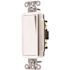 HUBBELL WIRING 15 Amp Single-Pole Hubbell Specification Grade Decorator Rocker Switch, White