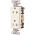 HUBBELL WIRING 20 Amp Hubbell Commercial Grade Tamper Resistant Decorator Duplex Receptacle, White
