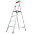 Little Giant Ladder Systems 6 ft. Flip-N-Lite Aluminum Utility Ladder with 300 lb. Load Capacity Type IA Duty Rating