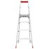 Little Giant Ladder Systems 6 ft. Flip-N-Lite Aluminum Utility Ladder with 300 lb. Load Capacity Type IA Duty Rating