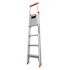 Little Giant Ladder Systems 6 ft. Flip-N-Lite Aluminum Utility Ladder with 300 lb. Load Capacity Type IA Duty Rating