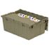QUANTUM STORAGE SYSTEMS 9.5 Gal. - 15 in. Attached Lid Distribution Bin, Gray (1-ctn)