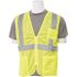 ERB S363P LG Hi Viz Lime Economy Poly Mesh Safety Vest