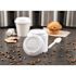 SOLO Traveler Cappuccino Style Dome Lid with Sip Hole, White (1000 per Case)