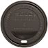 SOLO Traveler Cappuccino Style Dome Lid with Sip Hole, Black (1000 per Case)