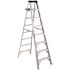 Werner 8 ft. Aluminum Step Ladder (12 ft. Reach Height) with 300 lb. Load Capacity Type IA Duty Rating