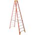 Werner 12 ft. Fiberglass Step Ladder (16 ft. Reach Height), 300 lbs. Load Capacity Type IA Duty Rating