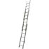 Werner 16 ft. Aluminum 3 Section Compact Extension Ladder with 225 lbs. Load Capacity Type II Duty Rating