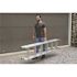 Werner 16 ft. Aluminum 3 Section Compact Extension Ladder with 225 lbs. Load Capacity Type II Duty Rating