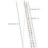 Werner 40 ft. Aluminum Extension Ladder (37 ft. Reach Height) with 250 lb. Load Capacity Type I Duty Rating