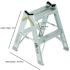 Werner 2 ft. Aluminum Twin Step Stool Ladder with 300 lbs. Load Capacity Type IA Duty Rating