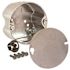 RACO 4 in. Round Ceiling Rated Box 2-1/8 in. Deep with Five 1/2 in. KO's