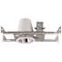 4-INCH RECESSED HOUSING WITH TRIM, BRUSHED ALUMINUM BAFFLE, USES INCANDESCENT LAMP*