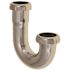 Premier 1-1/4 in. Brass 45-Degree J-Bend, 17-Gauge in Chrome