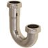 Premier 1-1/4 in. Brass 45-Degree J-Bend, 22-Gauge in Chrome