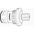Gerber Washerless Cartridge for Gerber's Kitchen and Bathroom Faucets (Hot)