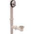 Gerber Plumbing Classics 1-1/2 in. White PVC Bath Waste and Overflow Drain in Chrome