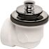 Dearborn Brass Schedule 40 PVC Bathtub Drain Waste and Overflow Kit with Chrome Drain Stopper