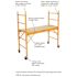 Werner 6 ft. x 6 ft. x 2.5 ft. Steel Rolling Bakers Style Scaffold 1000lb. Load Capacity