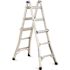 Werner 14 ft. Reach Aluminum Adjustable Multi Position Ladder with 300 lbs. Load Capacity Type IA Duty Rating