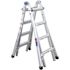 Werner 18 ft. Reach Aluminum Adjustable Multi Position Ladder with 300 lbs. Load Capacity Type IA Duty Rating
