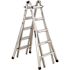 Werner 22 ft. Reach Aluminum Adjustable Multi Position Ladder with 300 lbs. Load Capacity Type IA Duty Rating