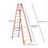 Werner 10 ft. Fiberglass Platform Ladder (16 ft. Reach Height) with 300 lb. Load Capacity Type IA Duty Rating