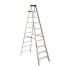 Werner 10 ft. Aluminum Step Ladder (14 ft. Reach Height) with 300 lb. Load Capacity Type IA Duty Rating
